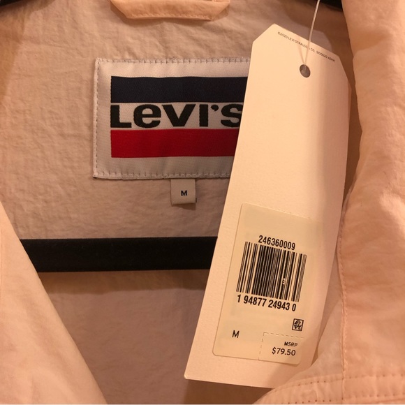 NWT Levi’s Quarter Zip Windbreaker - Picture 5 of 5